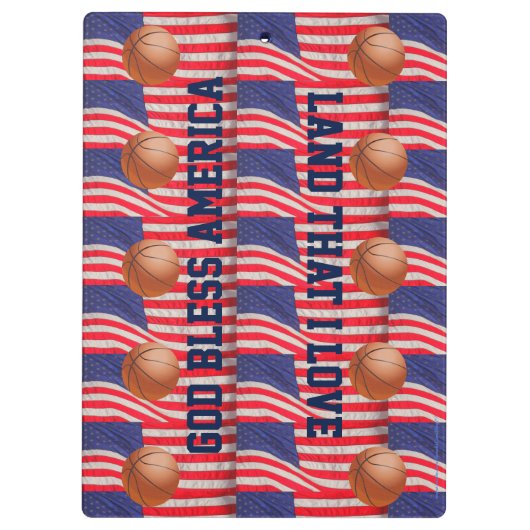 MultiAmerikaanse vlaggen, Basketball Coach Dank u Klembord (Achterkant)