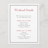 Multiborder-behuizingsbalk Mitzvah Informatiekaartje (Voorkant)