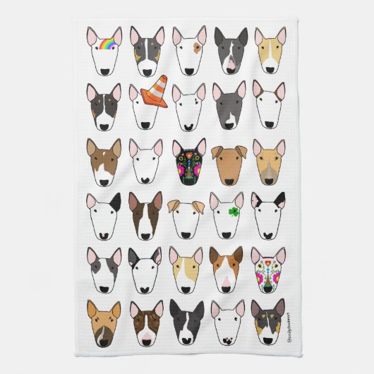 Multibull White Tea Towel Theedoek (Verticaal)