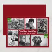 Multicardkaarten voor grote series met meerdere fo feestdagenkaart (Voorkant / Achterkant)