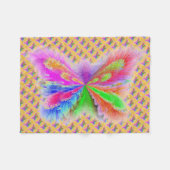 Multicolabelvlinder Fleece Deken (Voorkant (Horizontaal))