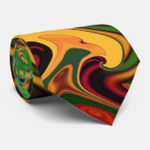 Multicolf Abstracte fijn fractale kunst Stropdas (Opgerold)