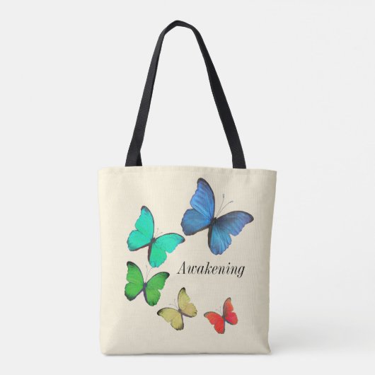 Multicolf-Butterflies Tote Bag (Achterkant)