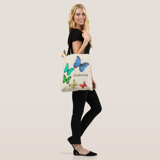 Multicolf-Butterflies Tote Bag (Op model)