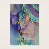 Multicolf Gold Liquid Art-Ketting beeldscherm Visitekaartje (Achterkant)