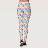 Multicolf vierkant over Design Yoga Pants Leggings (Achterkant)