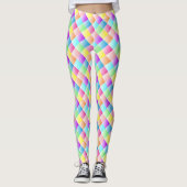 Multicolf vierkant over Design Yoga Pants Leggings (Voorkant)
