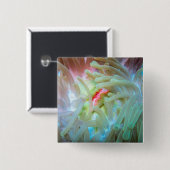 Multicolf Zee Anemone Vierkante Button 5,1 Cm (Voorkant /achterkant)