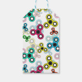 Multicolische spinners cadeaulabel (Voorkant)