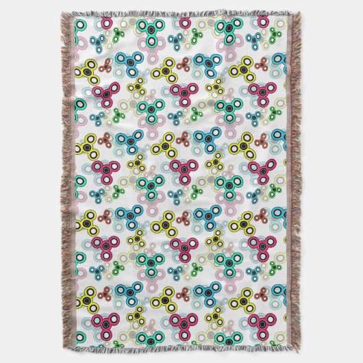 Multicolische spinners deken (Voorkant Verticaal)