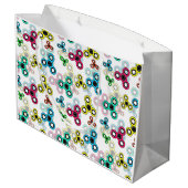 Multicolische spinners groot cadeauzakje (Achterkant Gekanteld)