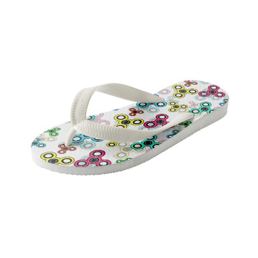 Multicolische spinners kinder teenslippers (Schuin)