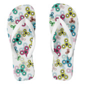 Multicolische spinners teenslippers (Voetbed)