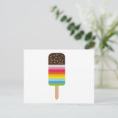 Multicolly Lolly Pop Icecream Briefkaart (Staand voorkant)