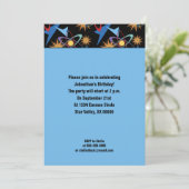 Multicololf patroonpartij voor ruimtevaarttijdperk kaart (Staand voorkant)