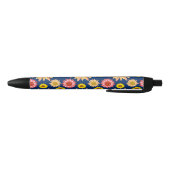 Multicololf zonnebloemen zwarte inkt pen (Bodem)