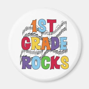 Multicolor 1st grade Rocks Magneet