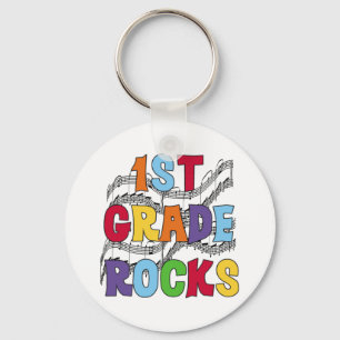 Multicolor 1st grade Rocks Sleutelhanger