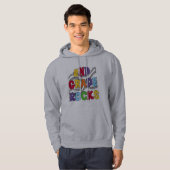 Multicolor 2e grade Rocks T-shirts en cadeaus (Voorkant volledig)
