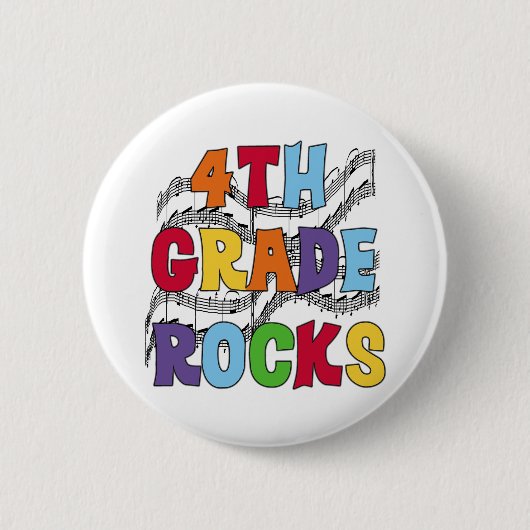 Multicolor 4e grade Rocks Ronde Button 5,7 Cm (Voorkant)