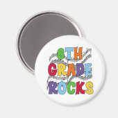 Multicolor 6e Grade Rocks Magneet (Voorkant / Achterkant)