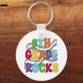 Multicolor 6e Grade Rocks Sleutelhanger (Voorkant)