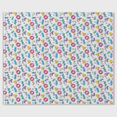 Multicolor 80s Memphis Pattern Cadeaupapier (Vlak)