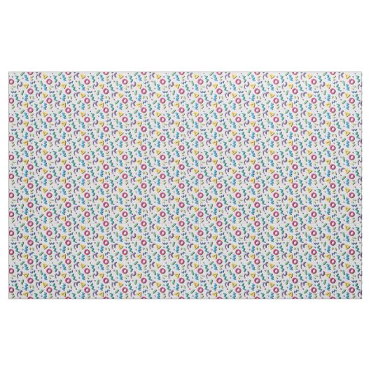 Multicolor 80s Memphis Pattern Stof (Yard (91,4 cm))