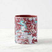 Multicolor Abstract Fluid Marble Design Mok (Midden)