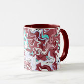 Multicolor Abstract Fluid Marble Design Mok (Voorkant rechts)