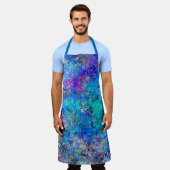 Multicolor Abstract Holi Splatter Painting Schort (Gedragen)