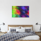 Multicolor Abstract kunstwerk Canvas Afdruk (Insitu (Slaapkamer))