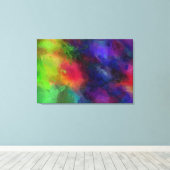Multicolor Abstract kunstwerk Canvas Afdruk (Insitu (Houten vloer))