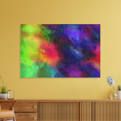 Multicolor Abstract kunstwerk Canvas Afdruk (Insitu (Woonkamer))