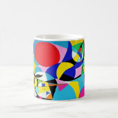 Multicolor Abstract modern kunstontwerp 011 Koffiemok (Center)
