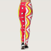 Multicolor abstract patroon "Ratti_Creative_Arts" Leggings (Achterkant)
