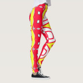 Multicolor abstract patroon "Ratti_Creative_Arts" Leggings (Rechts)