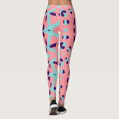 Multicolor abstract patroon "Ratti_Creative_Arts" Leggings (Achterkant)