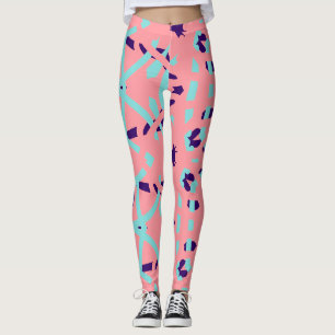 Multicolor abstract patroon "Ratti_Creative_Arts" Leggings