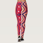 Multicolor abstract patroon "Ratti_Creative_Arts" Leggings (Achterkant)