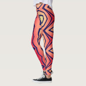 Multicolor abstract patroon "Ratti_Creative_Arts" Leggings (Links)
