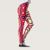 Multicolor abstract patroon "Ratti_Creative_Arts" Leggings (Rechts)