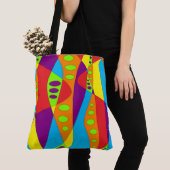Multicolor Abstract Tote Bag (Dichtbij)