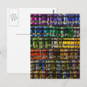 Multicolor Abstract Weave Briefkaart (Voorkant / Achterkant)