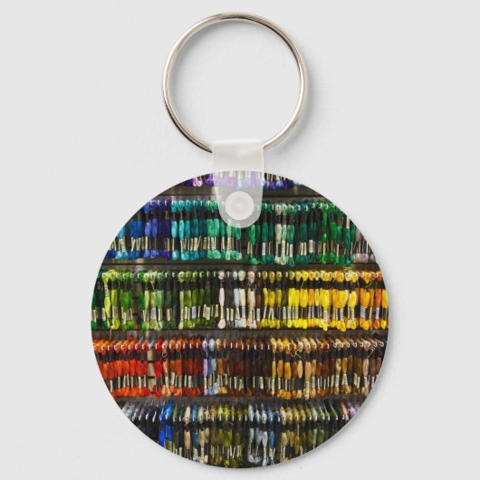 Multicolor Abstract Weave Sleutelhanger (Voorkant)