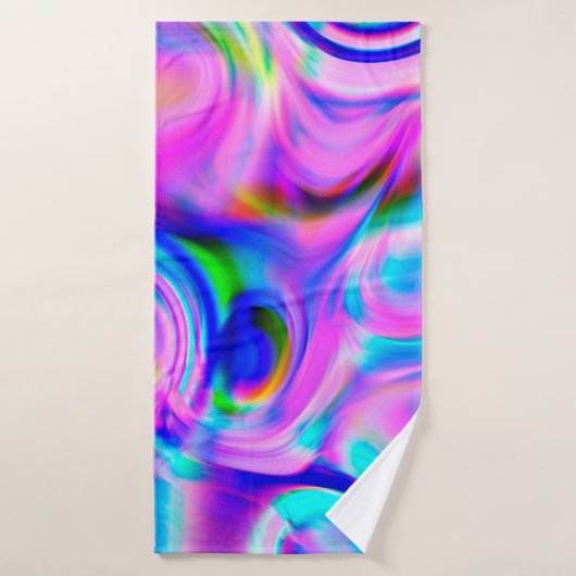 Multicolor abstracte achtergrond. Kleurrijk patroo Badhanddoek (Badhanddoek)