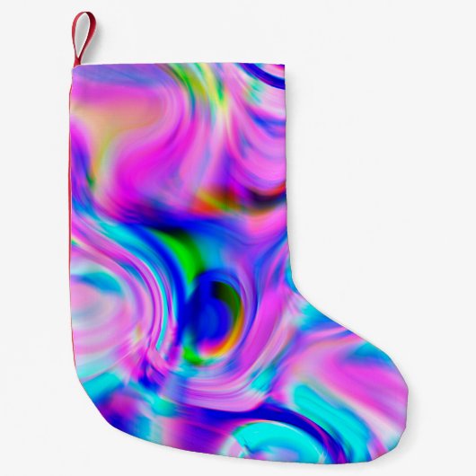 Multicolor abstracte achtergrond. Kleurrijk patroo Kleine Kerstsok (Voorkant)