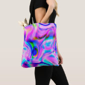 Multicolor abstracte achtergrond. Kleurrijk patroo Tote Bag (Dichtbij)