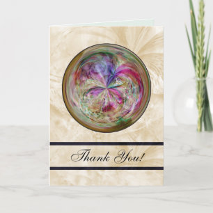 Multicolor Abstracte Bubble Mandala Bedankkaart