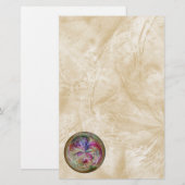 Multicolor Abstracte Bubble Mandala Briefpapier (Voorkant / Achterkant)